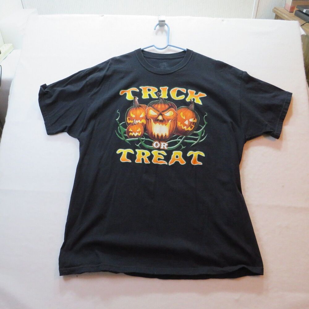 Pumpkin T Sheet Shirt Trick or treat Halloween scary pumpkins Ink Inc size XXL